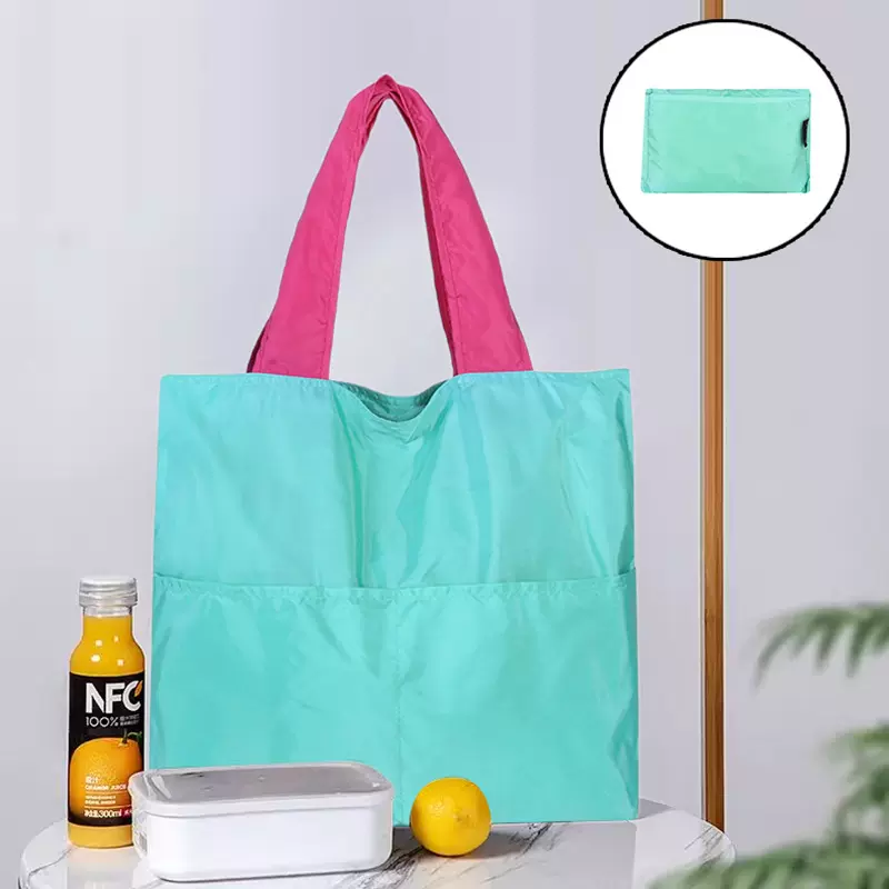 日系云朵包环保购物袋可折叠便携轻便拉链袋子大容量手提袋托特包