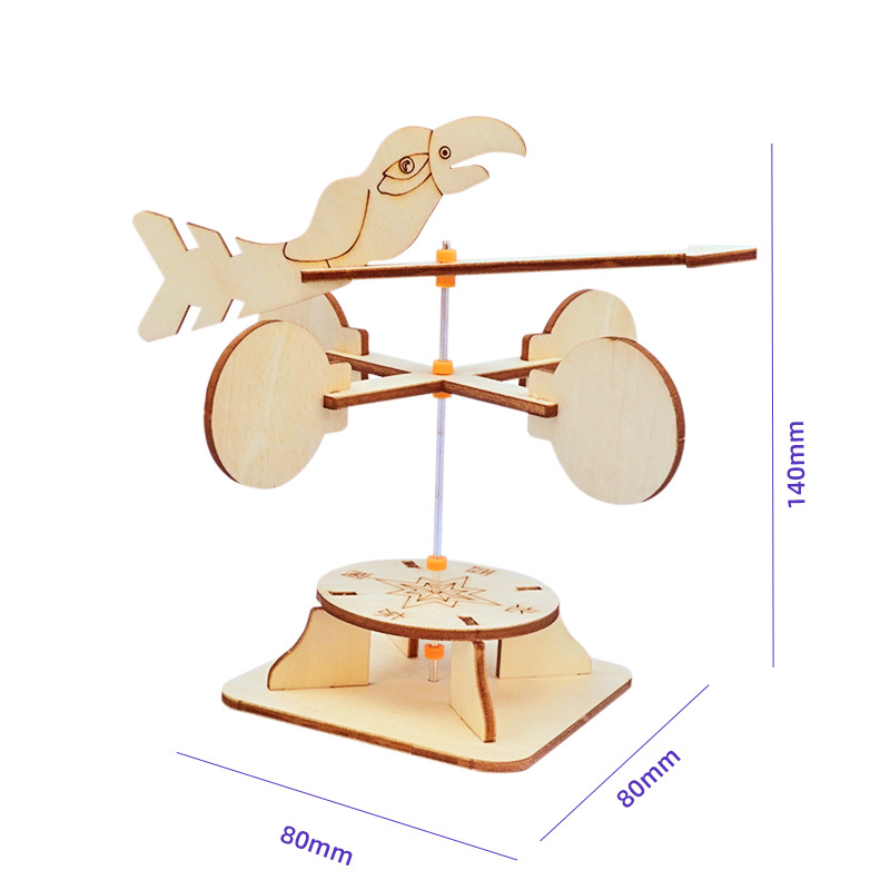 Ciencia y Tecnología pequeña producción experimento científico vapor Veleta Escuela Primaria estudiante tarea manual DIY ciencia y educación paquete de material de juguete
