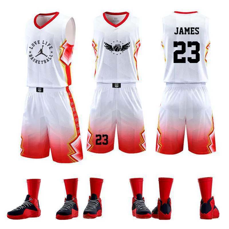 Basketball basketball uniform for training, gradient