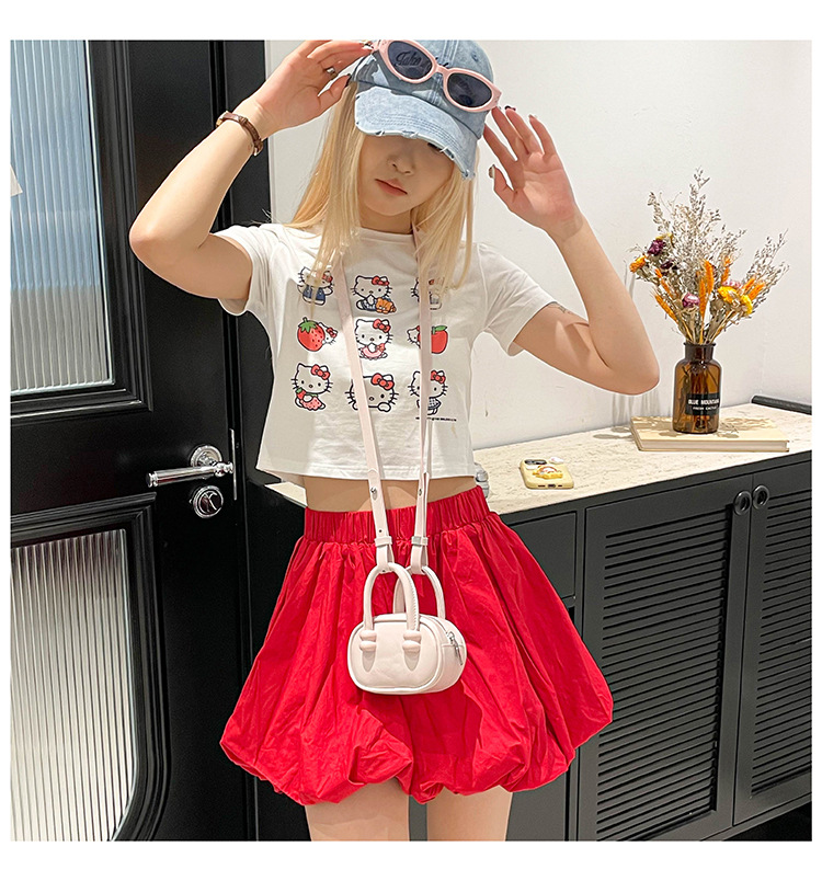 2025 New European and American retro handbag, mini pillow bag for women, fashionable crossbody bag, summer lipstick bag for women undefined