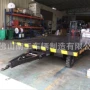 周转无动力五金平板拖车