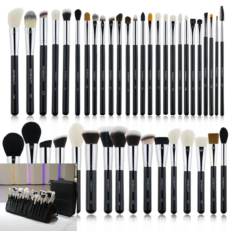 ZNYBEAUTY/zoniya productos genuinos 42 cepillo de pelo suave de función completa cepillo de maquillaje de pelo animal herramientas de belleza al por mayor