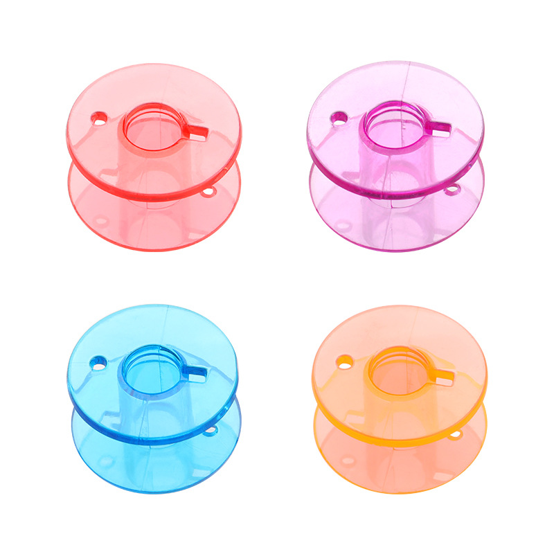 Hogar de la bobina de plástico transparente 2518P función universal color transparente bobina hogar máquina de coser bobina