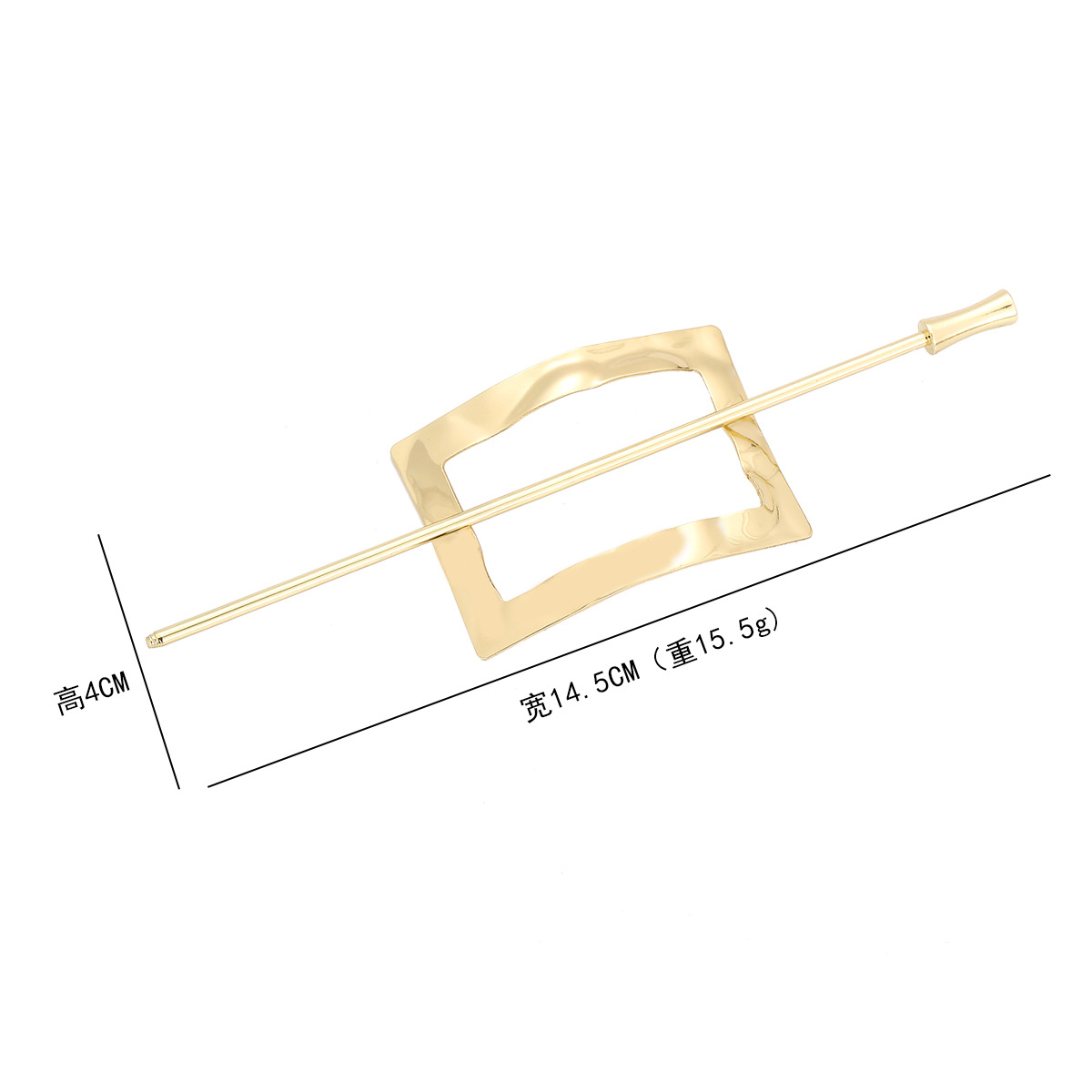 Estilo coreano de moda retro de metal curvado de las mujeres elegante estilo antiguo updo mapache simple perezoso horquilla Hanfu accesorios para el cabello