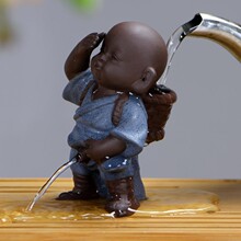 童子尿紫砂陶茶具小和尚茶宠摆件创意小孩尿尿撒尿搞怪拉尿可养