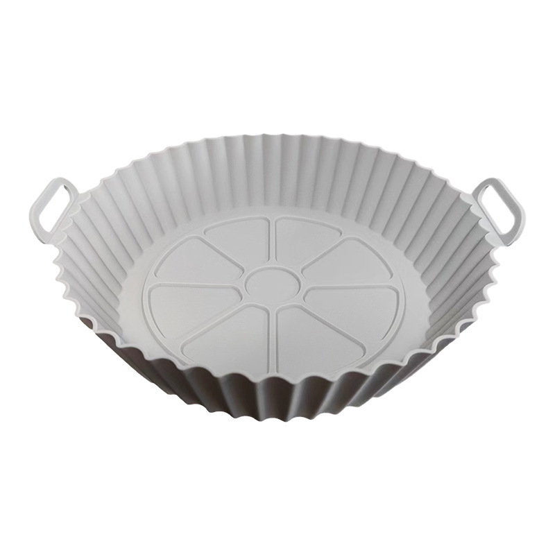 두꺼운 [110g 원형 실리콘 베이킹 팬] 20*17.5*5cm 회색