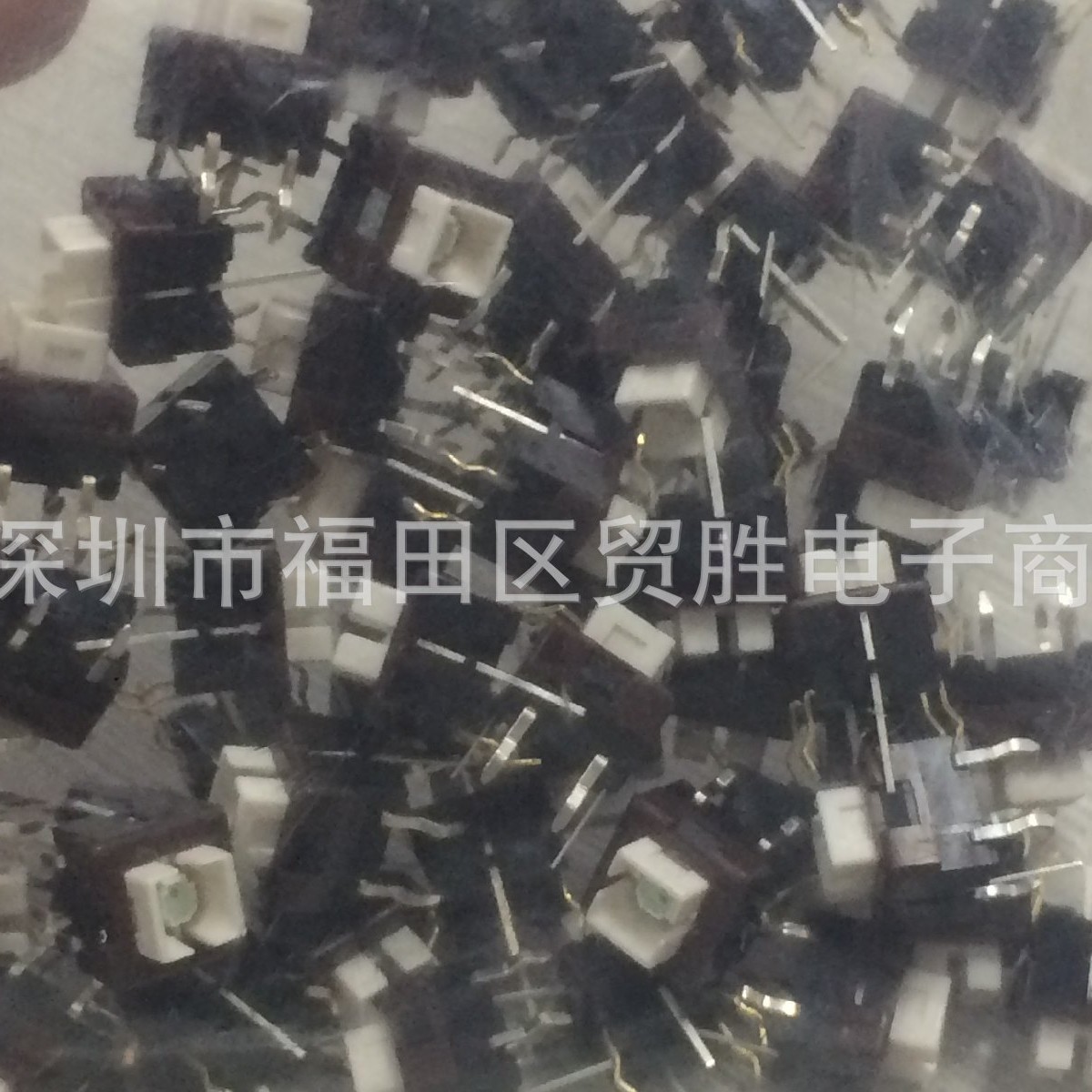 进口日本 带绿色LED灯轻触开关6脚带灯按键开关电源 SKHJFEA010