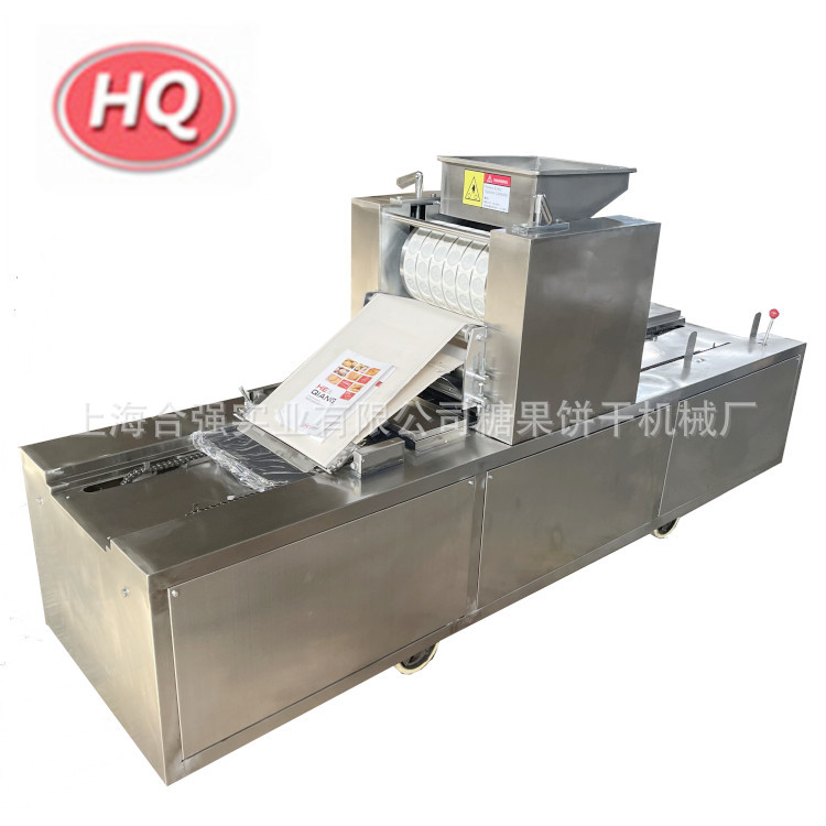 上海合强饼干桃酥成型机 烤盘桃酥饼干机出售  酥性桃酥饼干设备