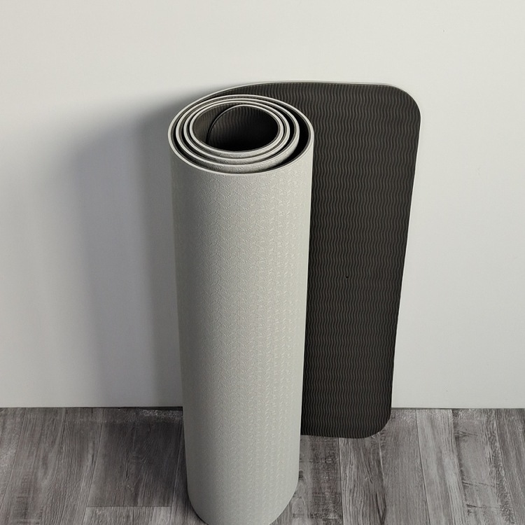 外贸出口tpe防滑瑜伽垫男士专业健身垫地垫家用女生跳绳减震静音