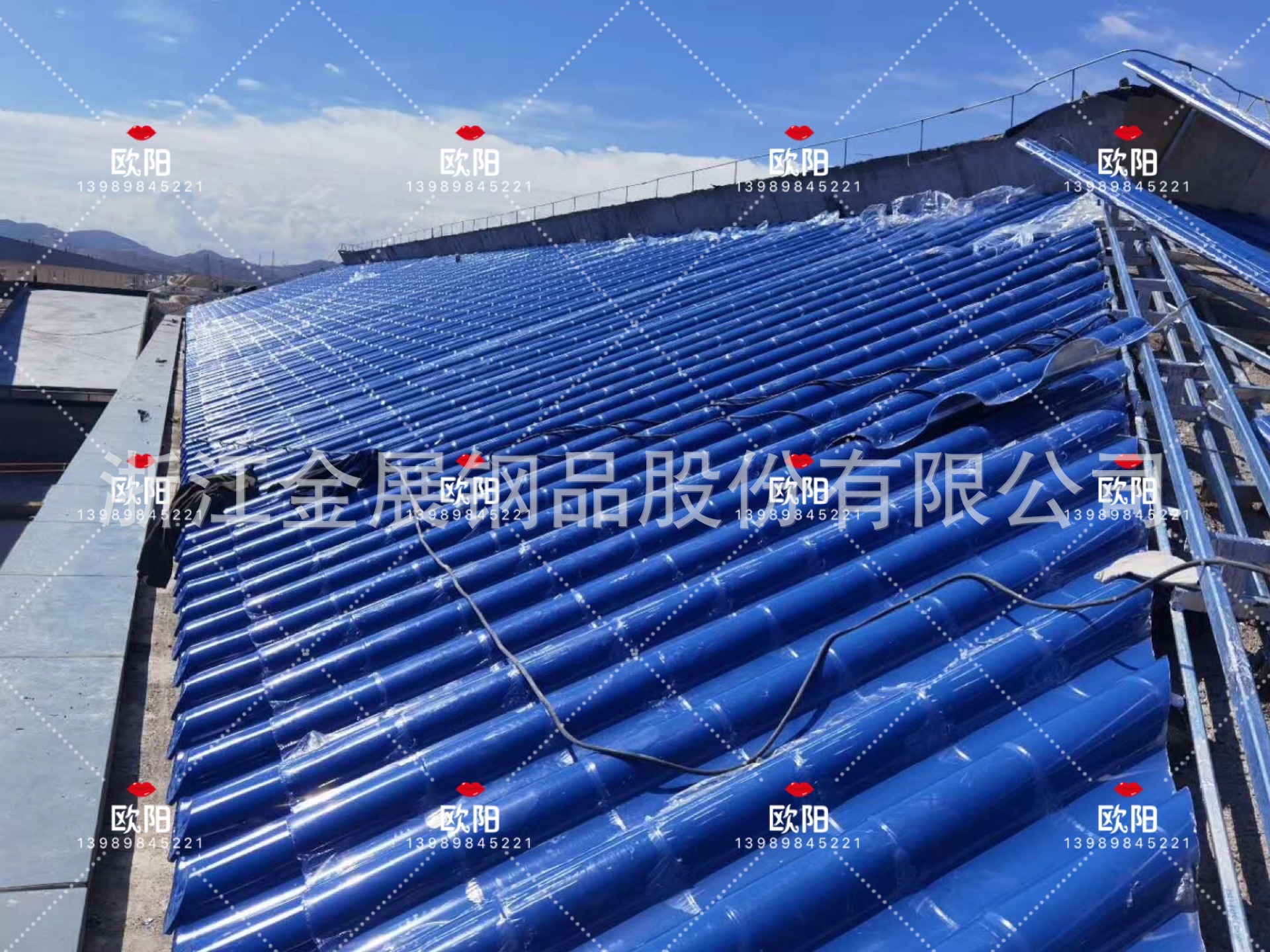 隐藏式屋面铝镁锰琉璃瓦安装方式 铝筒瓦搭接