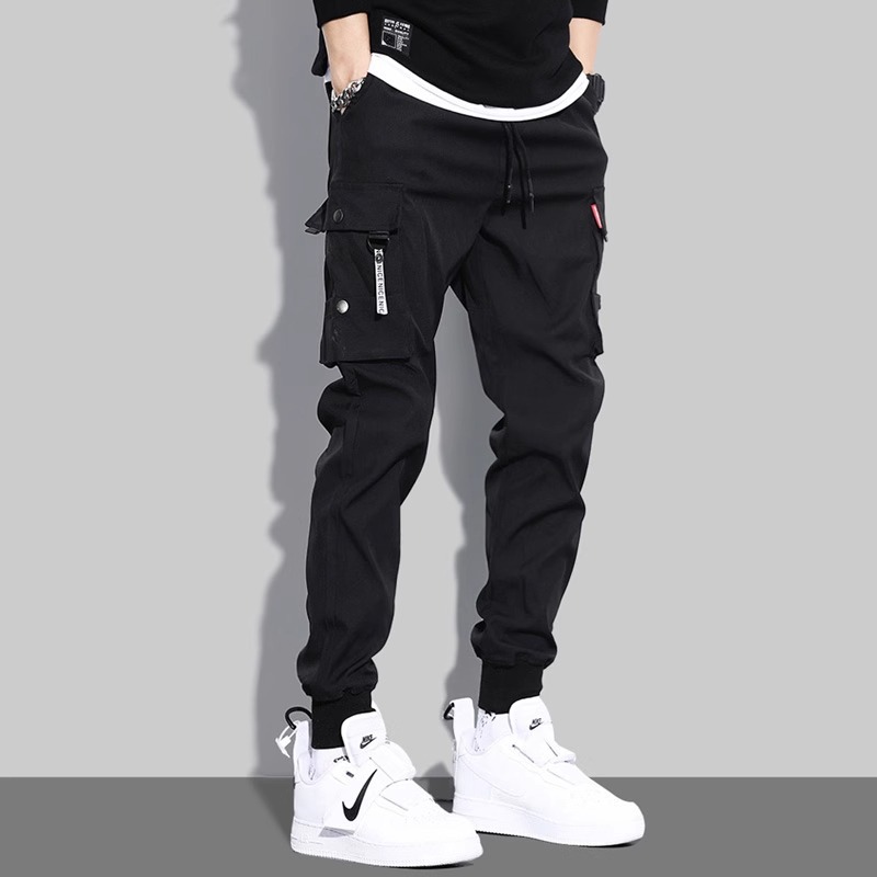 Overalls Men's Trendy Brand 2025 Spring and Autumn American High Street Pants Men's Hip-Hop Loose Casual Pants for Teenagers
