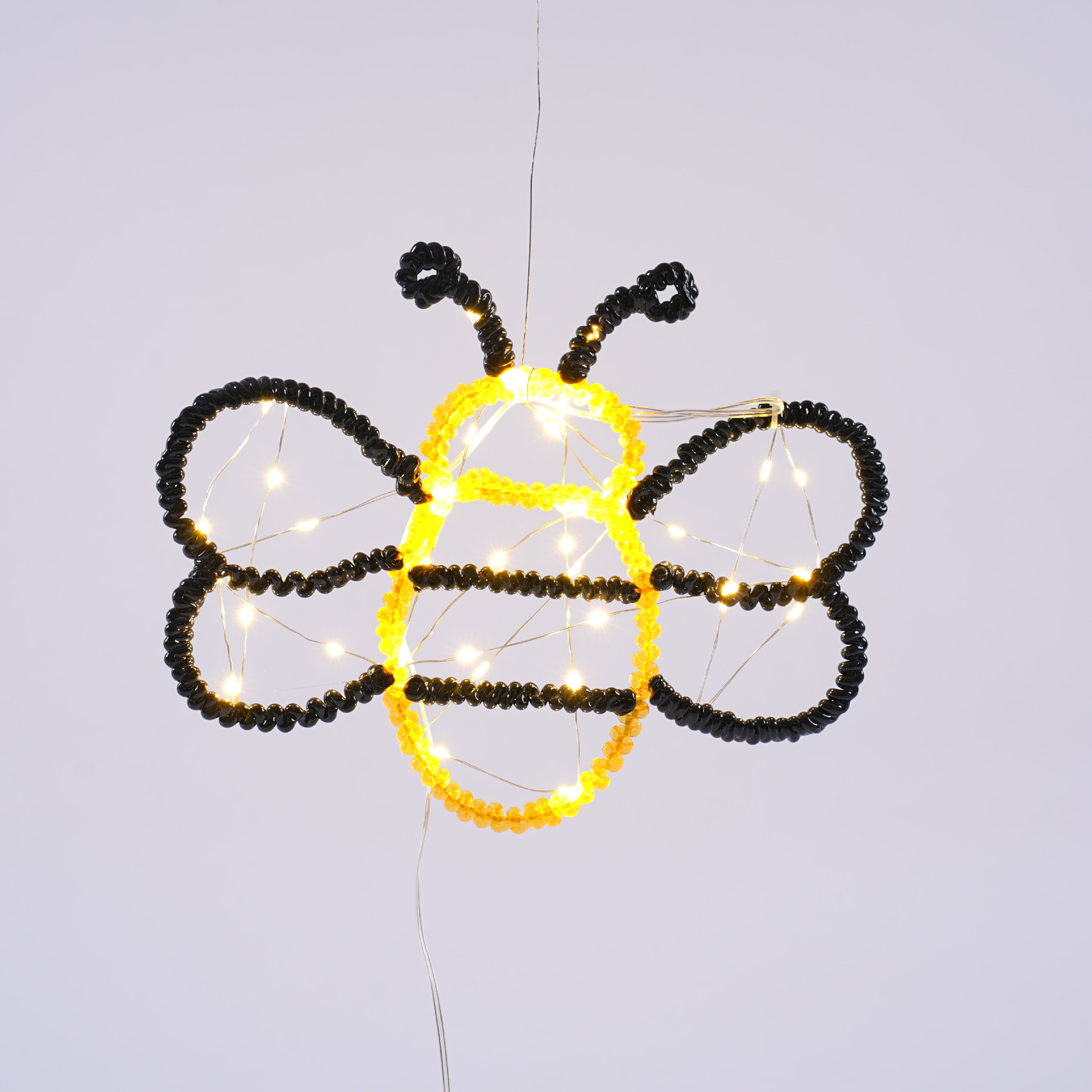 Modelado acrílico primavera lámpara temática stringed lámpara de alambre de cobre mariposa lámpara de modelado