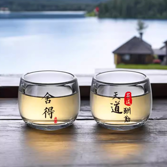 High-grade glass tea cup wine cup health cup clean pregnant woman master cup single tea set a set of household tea set wholesale High-grade glass tea cup wine cup health cup clean pregnant woman master cup single tea set a set of household tea set wholesale