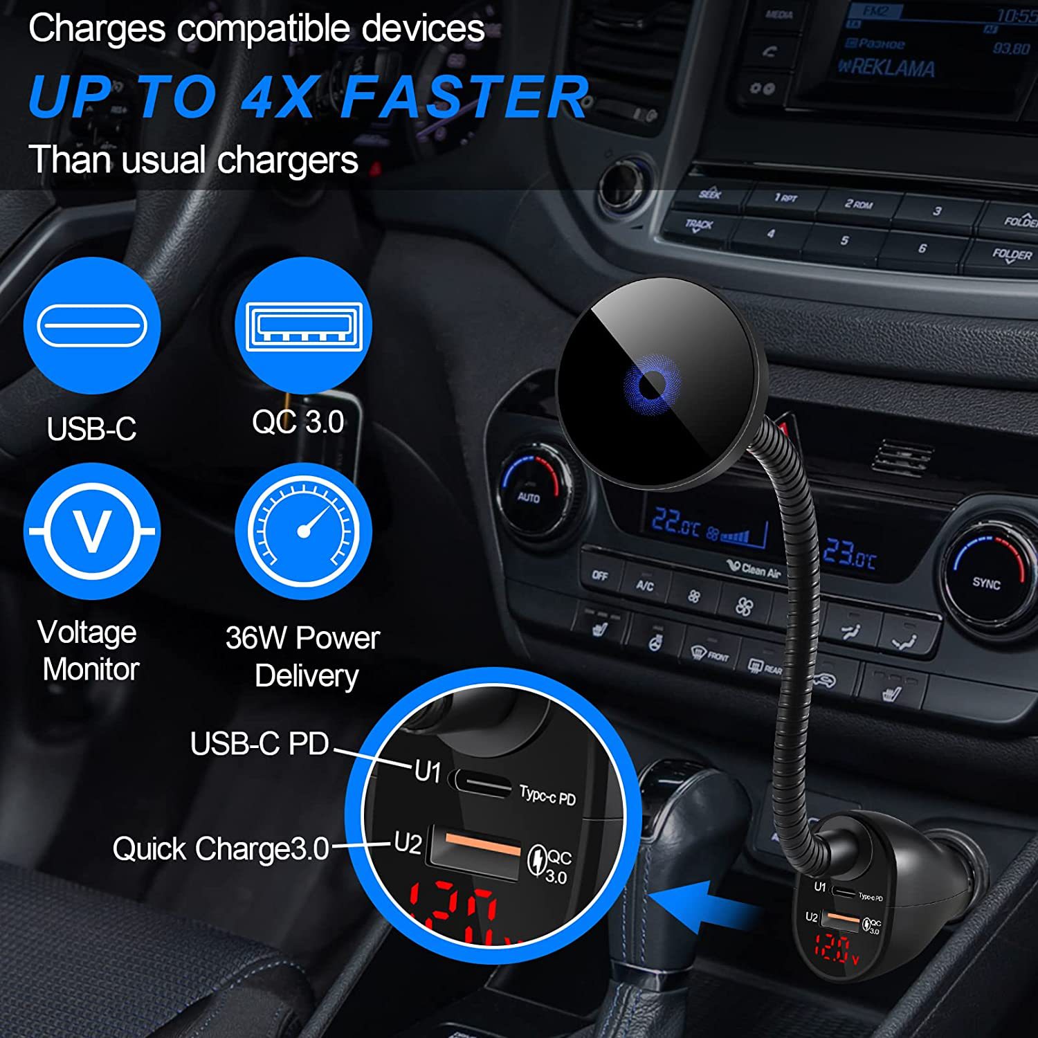 New Product Magsafe Magnetic Wireless Charger Three-In-One Wireless Charging Car Qi2.2 Wireless Charging Mobile Phone Holder