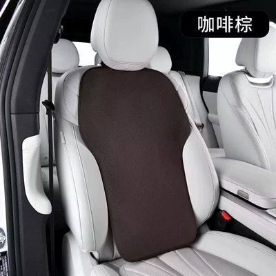 cushion with extended leg support — Seat cushion, seat cover - chestnut-brown-breathable-perforated-backrest-1-piece