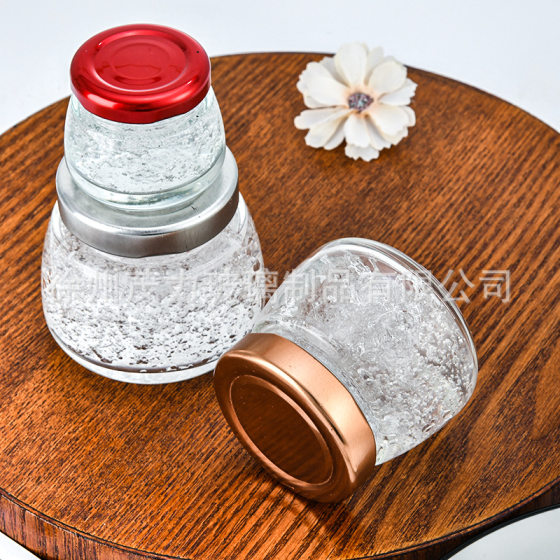 Bird's Nest sub-packaging glass bottle Honey Honey Honey sealed jar with lid cooking food grade household small size high temperature resistant