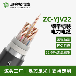 Yingke Pine Zc-Yjv22 Copper Core Cross-Linked Polyethylene Insulated Polyvinyl Chloride Sheathed Power Cable National Standard Certification