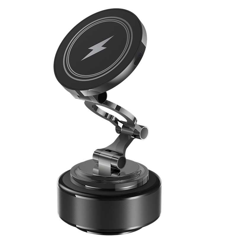 Nuevo soporte de teléfono móvil de carga magnética inalámbrica para automóviles de navegación universal de automóviles de soporte de teléfono móvil plegable rotativo