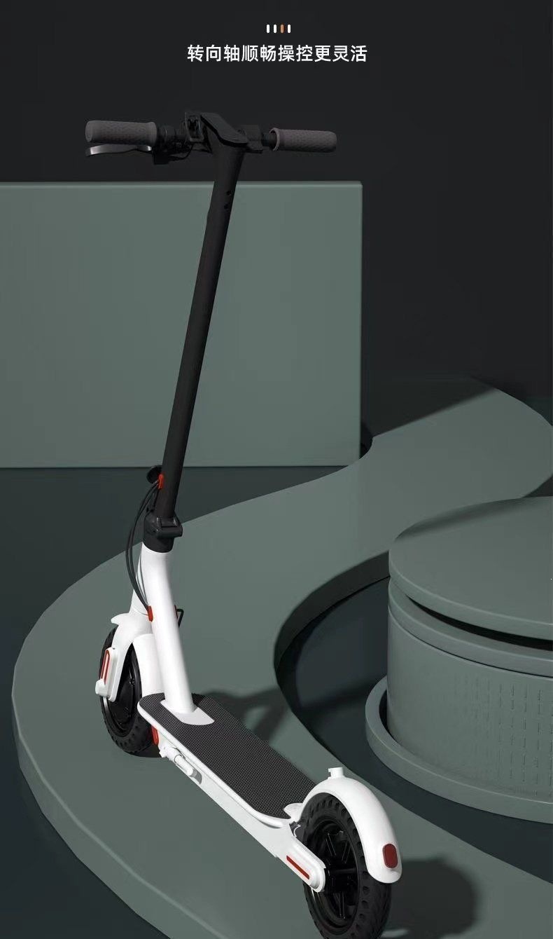 Foldable electric scooter with lithium battery, two-wheeled, lightweight and portable, suitable for commuting to work, with explosion-proof tires