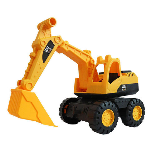 Cross-border large-scale engineering vehicle simulation excavator children's toy inertial sliding beach toy car factory wholesale