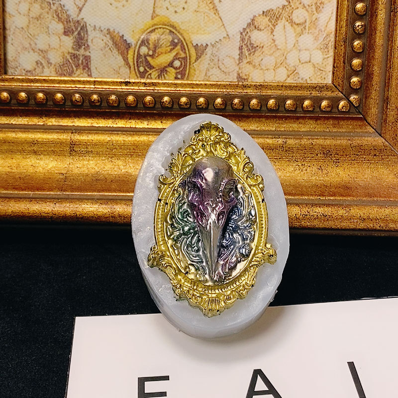 Molde de silicona para decoración de cabeza de gato malvado, adornos de aromaterapia de bricolaje, molde de fondant de gato diablo, pellizco de goteo de chocolate