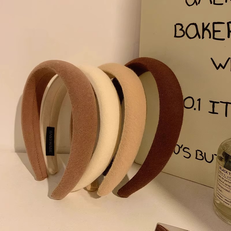 Niños cráneo alto bandas de cabello niñas 2025 nuevo estilo de alto nivel de sensación bandas de cabello bandas de cabello lavar la cara pinzas de cabello toque de cabello otoño invierno