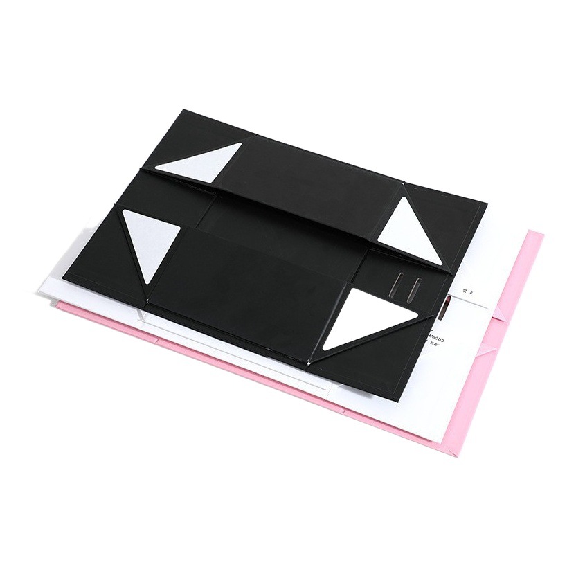 En stock Flip CAJA PLEGABLE al por mayor arco color sólido caja de embalaje transfronterizo Comercio exterior plegable caja de regalo de una sola pieza caja de regalo