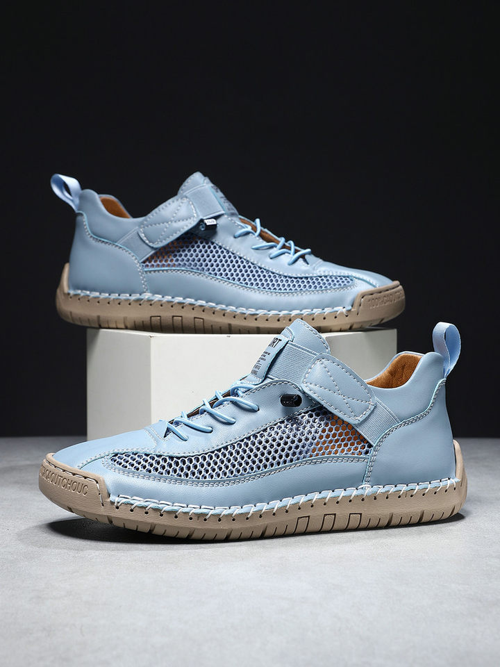 Giày thể thao lưới thoáng khí unisex form rộng phong cách năng động — 9889 màu kaki, 9889 màu trắng, 9889 màu xám, 9889 xanh da trời chi tiết 17