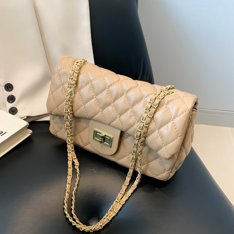 Lige moda coreana cadena de bloqueo bolso de brazo para mujeres 2024 primavera nuevo estilo versátil bolso de mochila pequeña