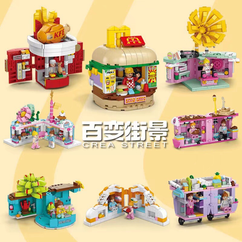 Wholesale Compatible Building Block Themed Snack Street Scene Children's Educational Assembly Toys in Small Boxes, Birthday Gifts for Boys and Girls Wholesale Compatible Building Block Themed Snack Street Scene Children's Educational Assembly Toys in Small Boxes, Birthday Gifts for Boys and Girls
