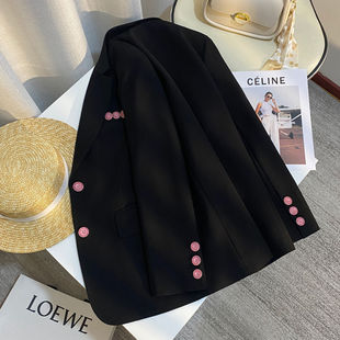 New Early Spring Design Black Versatile Blazer for Women, Casual and Stylish, Trendy and Popular