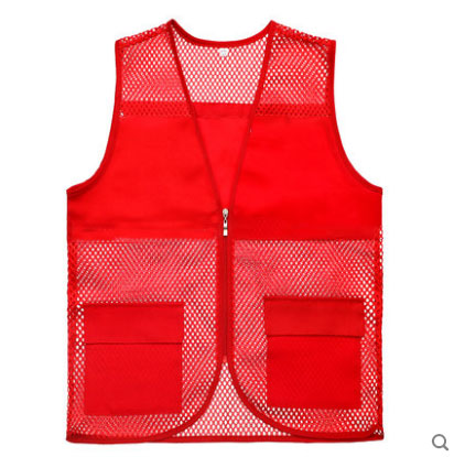 Tela de malla transpirable voluntario chaleco de trabajo personalizado chaleco reflectante voluntario ropa de seguridad personalizada impresión lo