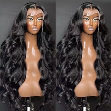 ǰ��˿�ٷ� ŷ��Ůʿ����body wavy human hair wig s 13*4 lac