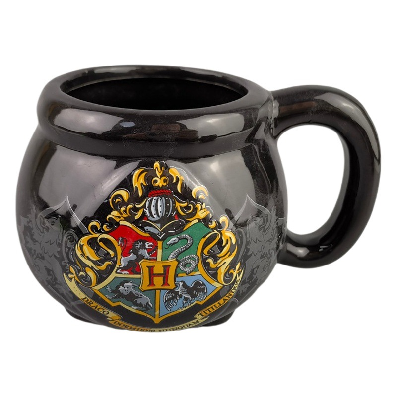 Negro con pies taza Harry Potter Triángulo olla de cerámica quemador incienso modelado Taza dibujos animados