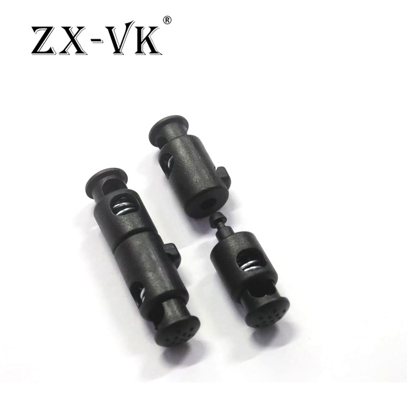 Fábrica de almohada en forma de U hebilla de cuerda almohada de cuello de plástico de doble cabeza hebilla de resorte de doble agujero hebilla de cuerda campana accesorios de ajuste elástico image 3