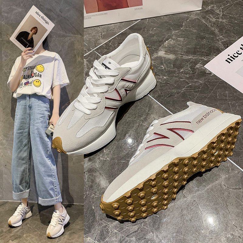 歐洲站小蠻腰N字老爹鞋女夏季休閑運動鞋透氣新款厚底跑步阿甘鞋