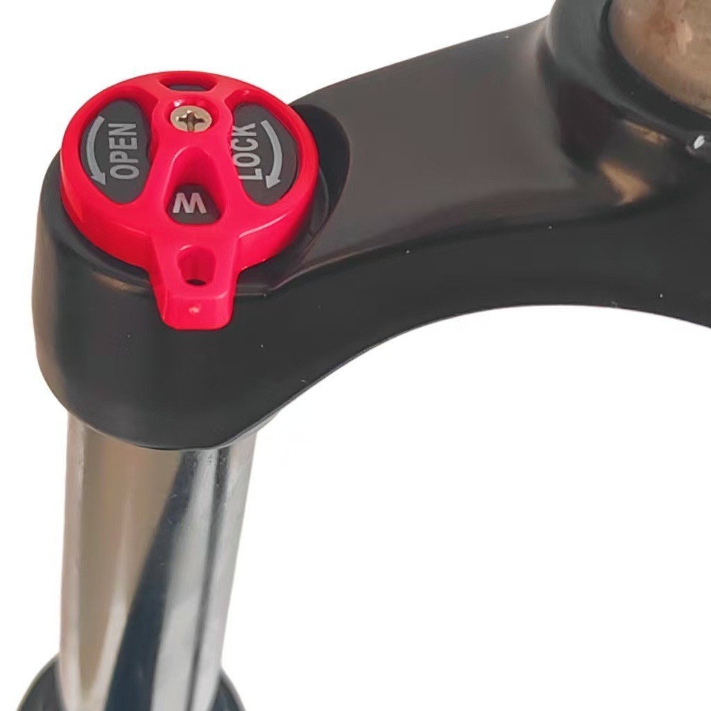 26 pulgadas bicicleta de montaña bloqueo de la absorción de choque tenedor delantero semi-aleación de aluminio ajustable tenedor delantero de aluminio hombro frente tenedor de choque