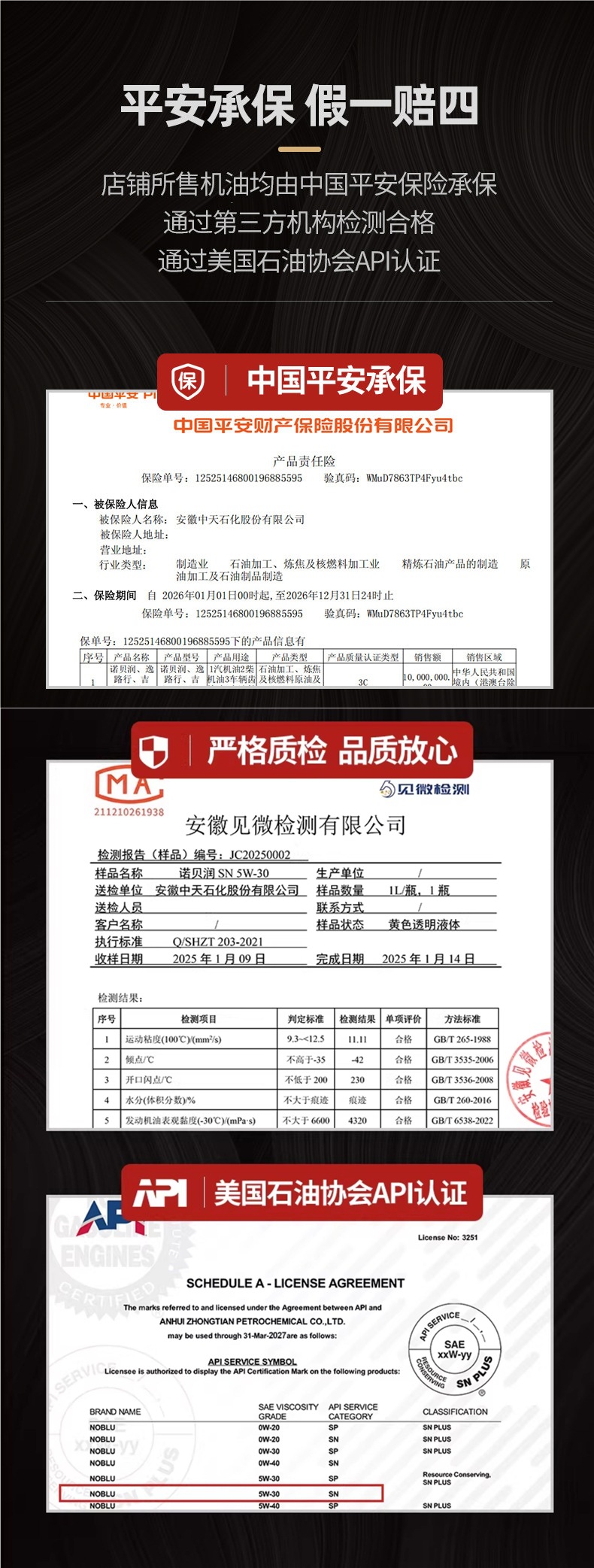 Nobelen SN 5W30 Engine Lubricant 4L Genuine Fully Synthetic Engine Oil Official Flagship Store