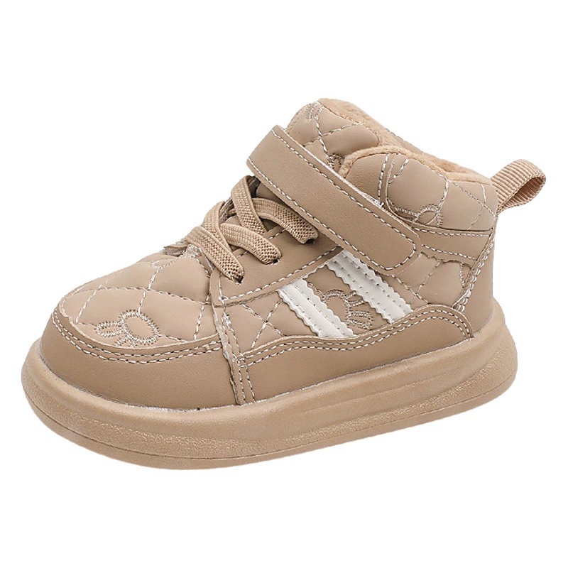 Новые зимние детские кроссовки Обувь для девочек Хлебная обувь Детская обувь для мальчиков Средняя обувь для досок на флисовой подкладке