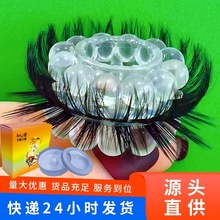 新品溜溜球入珠环双层太阳毛羊眼圈不掉毛锁精环男用情趣夫妻用品