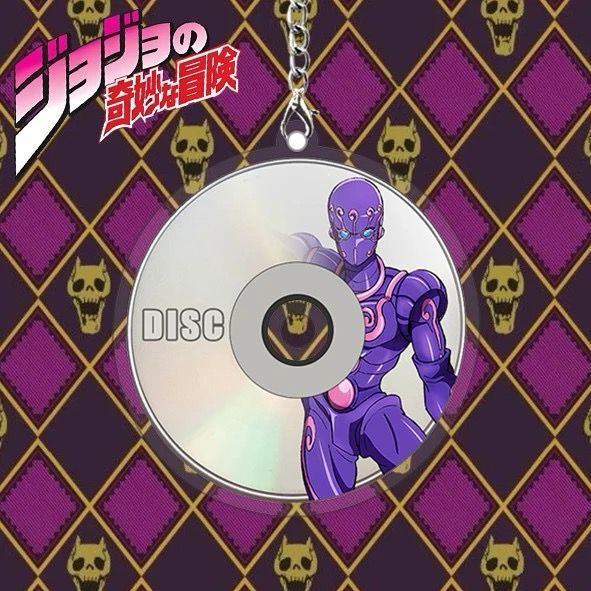 JOJO的奇妙冒险光碟亚克力钥匙扣动漫游戏周边书包拉链挂饰朋友|undefined