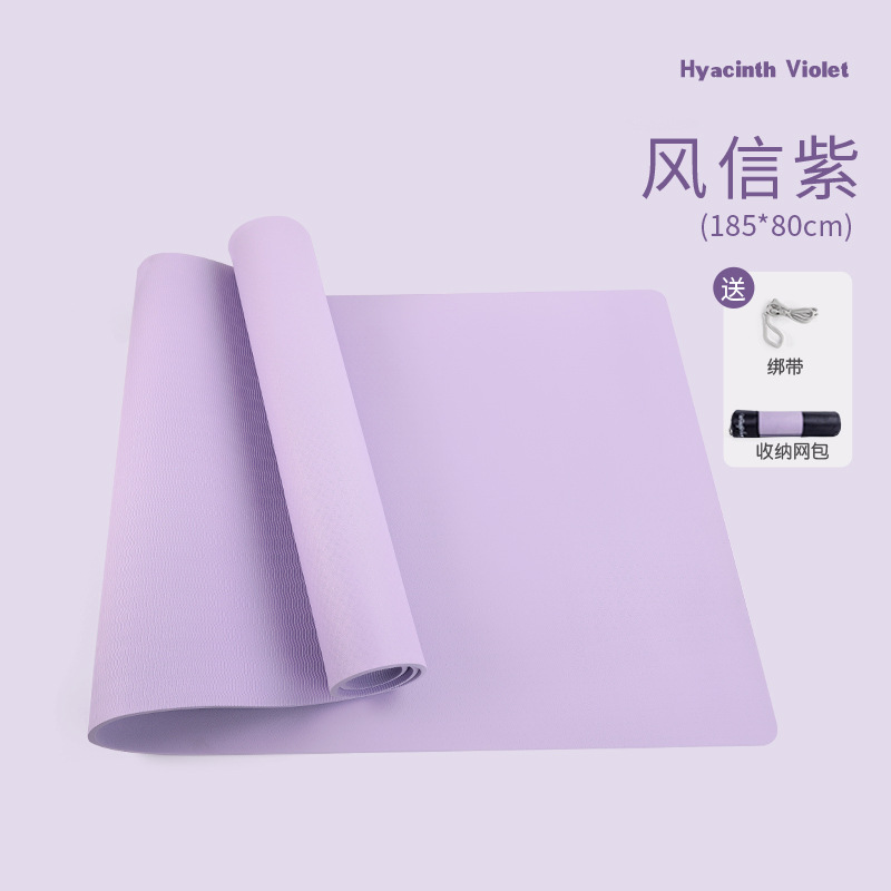 Yoga Mat TPE antideslizante amortiguador mudo saltar la cuerda Mat almacenamiento en el hogar danza fitness ensanchado Mat estera de los deportes