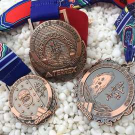 跨境奖牌定做金属挂牌订制运动奖章订做跑步奖牌竞技比赛奖牌订制
