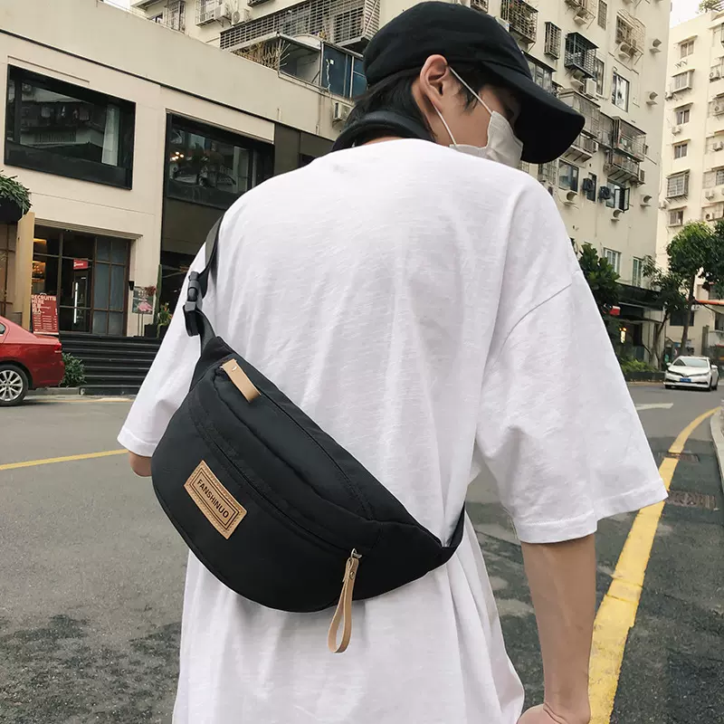 潮牌个性胸包男士挎包背包男生休闲百搭斜挎包运动腰包女男款包包