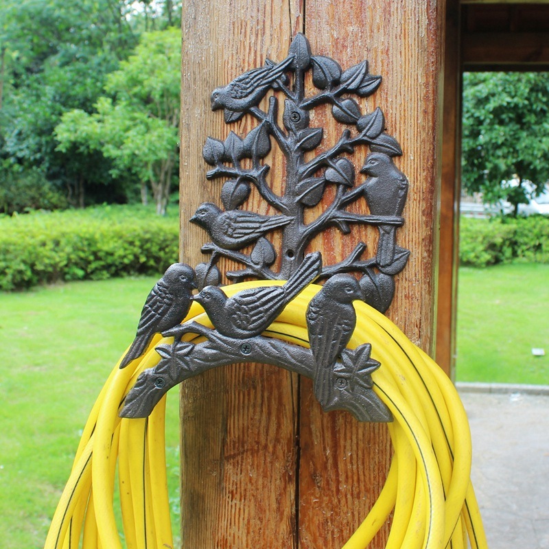 古典的なヨーロッパのレトロな鋳鉄の鉄芸の小鳥の花園の水道管の棚の園芸の棚の種類の庭の家庭の壁の装飾|undefined