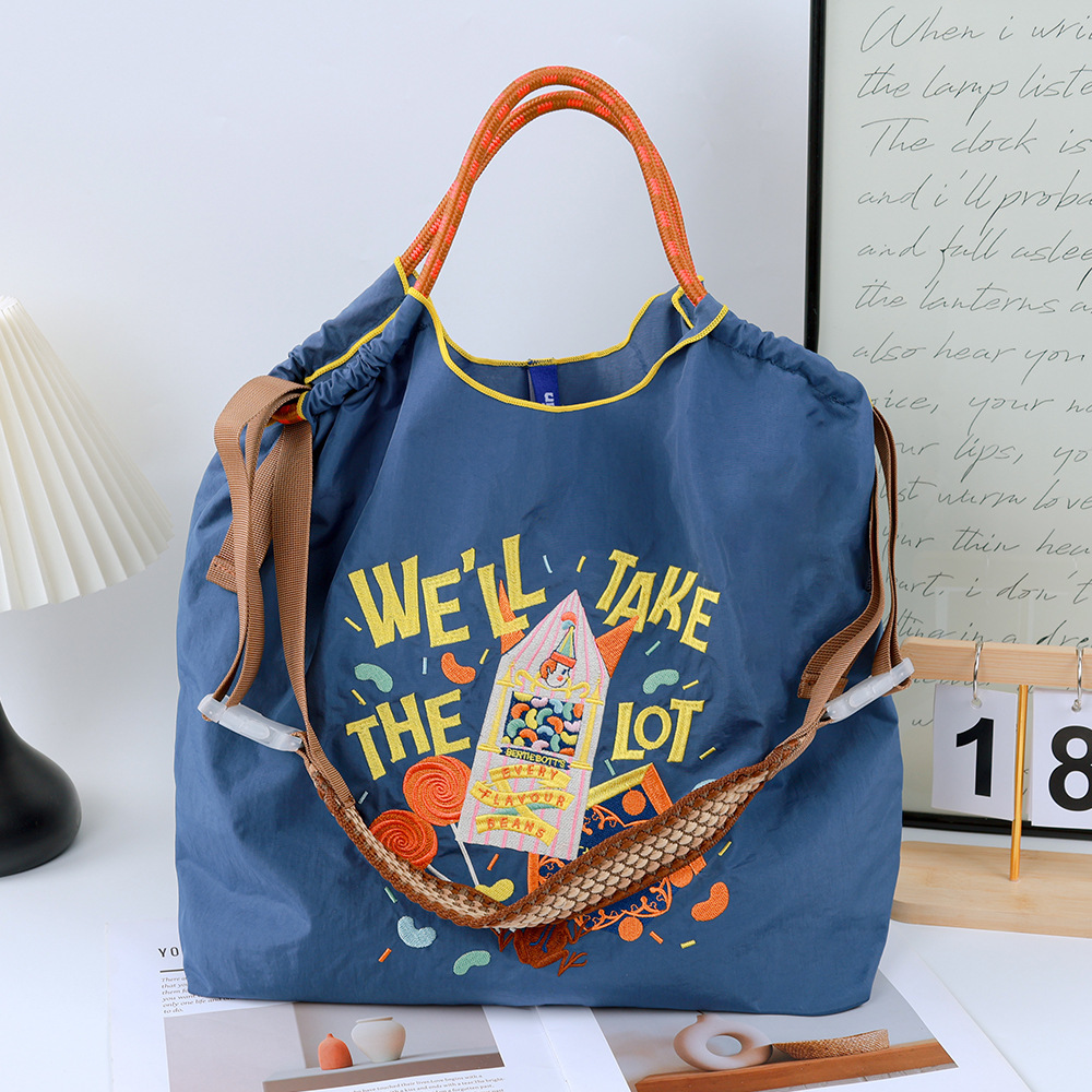 Navy blue·Everything + coffee jacquard shoulder strap