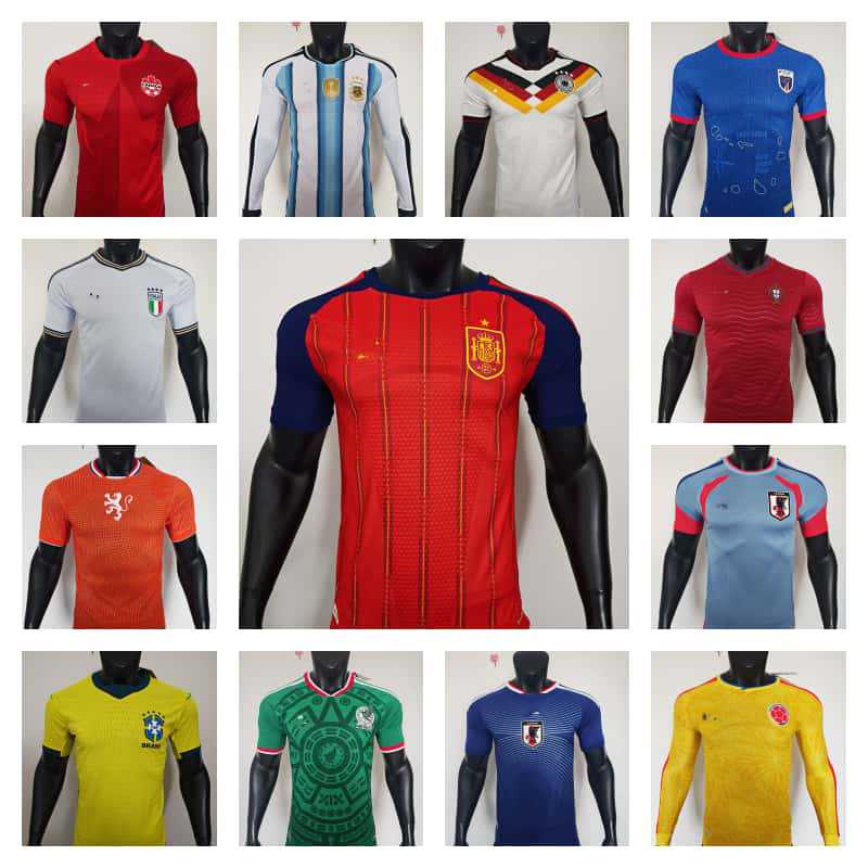 26 Camiseta de nuevo jugador de la Copa del Mundo México camiseta transfronteriza España Francia Argentina Alemania