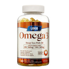 跨镜专供深海鱼油Omega3 Deep Sea Fish oil软胶囊60粒支持定 制