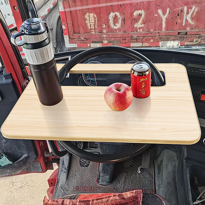 Universal Steering Wheel Table for Cars and Trucks, Portable Small Table for Eating and Working, Multifunctional Dining Table and Rest Stand