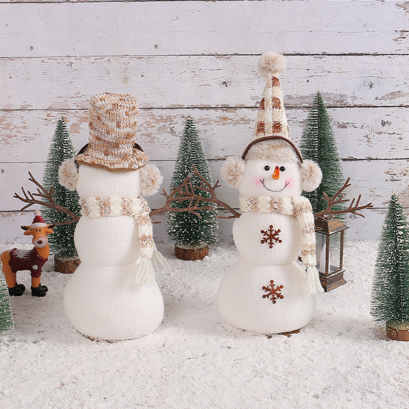 クロスボーダーのクリスマスの低い帽子の雪だるまの公仔の港の恋のアイデアのデスクトップの装飾はクリスマスのシーンを飾って卸売りを手配します。|undefined